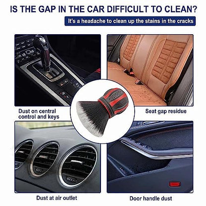 AUCELI Car Detailing Brush, Ultra Soft Auto Interior Dusting Brush with Storage Rack, Car XL Synthetic Brush Cleaning Tool, Universal Covers Large Area Inside or Outside Vehicles (Blue/Style B) - color: Blue