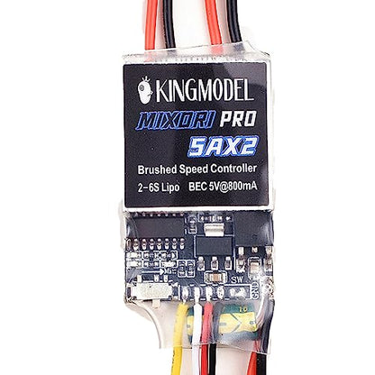 5A Dual Brushed ESC 2S-6S for 130-390 Motor RC Tank