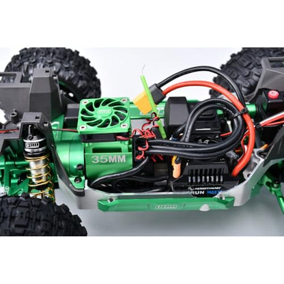 Aluminum 6061-T6 Alloy Cooling Fan with 35mm Motor Heatsink for Traxxas 1:16 Mini Maxx 4WD 107154-1 / Mini XRT VXL-3S 108076-1 Monster Truck Upgrades - Green
