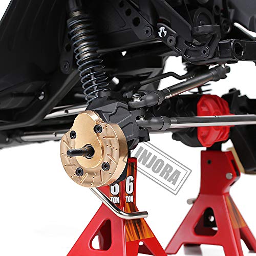INJORA AXI03007 Brass Portal Knuckle Steering Cap Housing for 1:10 RC Crawler AXAIL SCX10 III AXI03007 & Capra 1.9 UTB AXI03004,2PCS (Set A) - style: Set A
