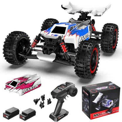 ITEFDTUTNE 1:16 Brushless Remote Control Cars, Max 62mph Off-Road All Terrain Electric RC Truck, 4WD RC Monster Truck with 2.4 GHz Remote Control and 2 3S Lipo Batteries