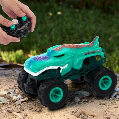 Hot Wheels Monster Trucks Mega-Wrex Battery-Powered RC Truck with All-Terrain Tires - style: Mega-Wrex