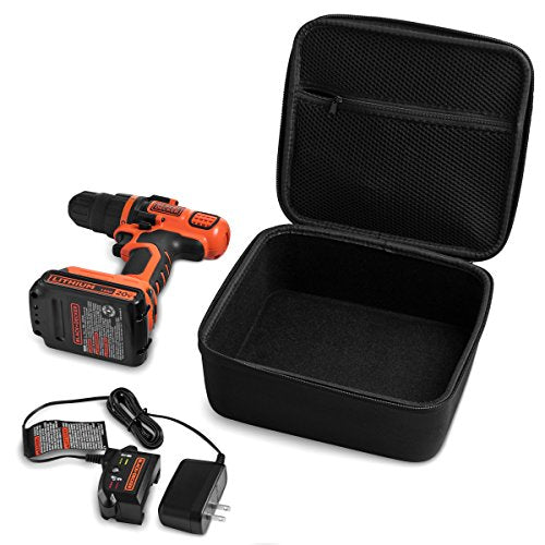 caseling Hard Tool Case Organizer for Hardware and Electronics | Hard EVA tool organizer case fits hardware and electronics up to 8.7 x 7.8 x 3.5 inches with zippered mesh accessory pocket