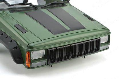 1/10 RC Crawler Hard Body Shell Kit - 313mm Wheelbase Cherokee Body for Axial SCX10, SCX10 II 90046, 90047 & TRX4 Kits (Army Green) - color: Army Green