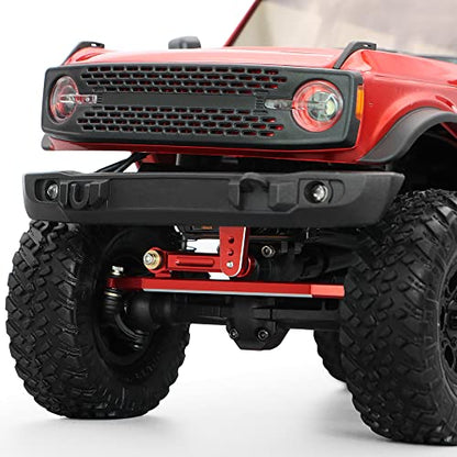 SCX24 Servo EMAX Servo with Servo Mount & Arm & Steering Link Set R | Metal Gear Steering Servo, SCX24 Upgrade Parts - color: Red