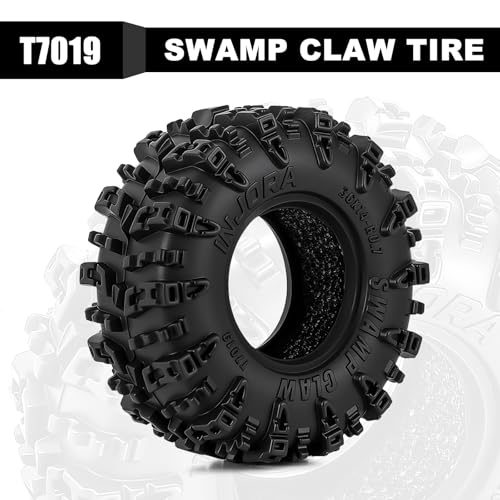 INJORA 0.7" Swamp Claw Tires 36 * 14mm for Axial SCX30 Upgrade, T7019
