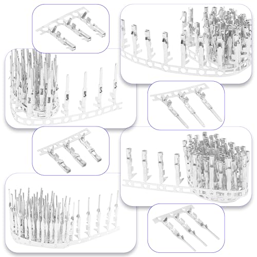 50 Sets Servo Plug Male Female Connector Crimp Pin Cable Kit Compatible with JST Futaba JR Style Plugs Hitec Spektrum for RC Car Drone Boat DIY