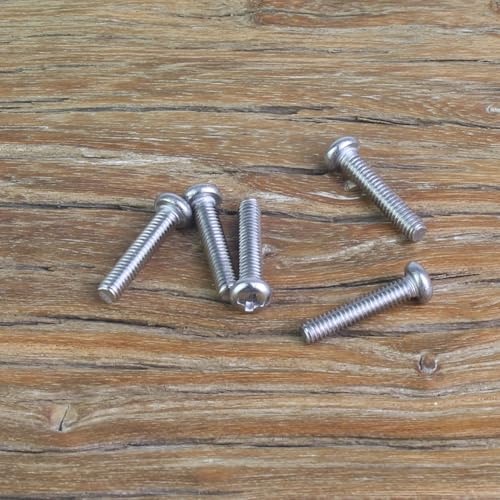 105 Pieces M2.5 x 12mm Machine Screws, Thread Pitch 0.45mm, Sutemribor M2.5 Phillips Pan Head Machine Screws, 304 Stainless Steel, Fully Threaded, Silver - size: M2.5 x 12mm, style: Phillips Pan Head