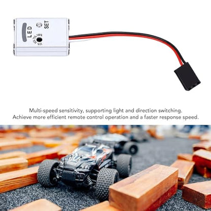 Pissente RC 3 Axis Gyro Adjustable Aluminum Housing RC Stabilization Module for Precision Drift Rally Trucks