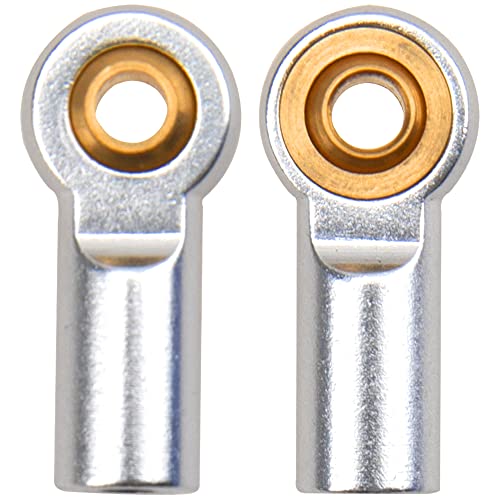 12Pack Vgoohobby Aluminum M3 Tie Rod End Link Rod Ball Head Joint CW Holder 20mm Compatible with Tamiya Axial Redcat HPI Traxxas HSP 1/10 RC Truck Crawler Car (Silver) - color: Silver