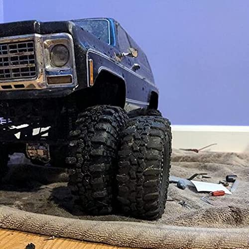 RC-Hub 4pcs 2.2'' Rubber Tires with Foam for 1/10 Axial Wraith 90048 90053 | Wheel Tires OD 137mm,Fits for 90048 90053 RR10 AXI03005,RC Upgrade Parts