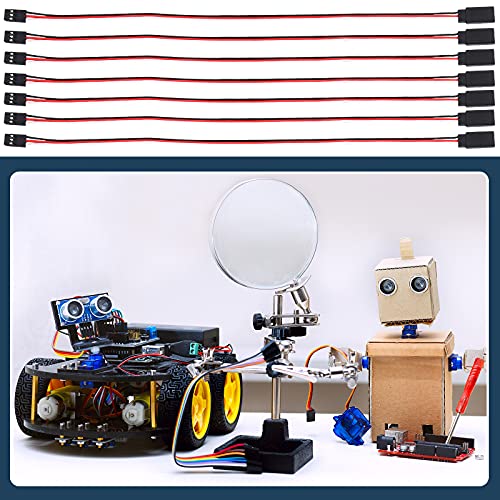Frienda 15 Pieces 3-pin Servo Extension Cables Servo Extension Cord Male to Female Rc Wire Cable Connectors Compatible with Rc Jr Futaba Car Airplanes(11.8 Inch) - size: 11.8 inches