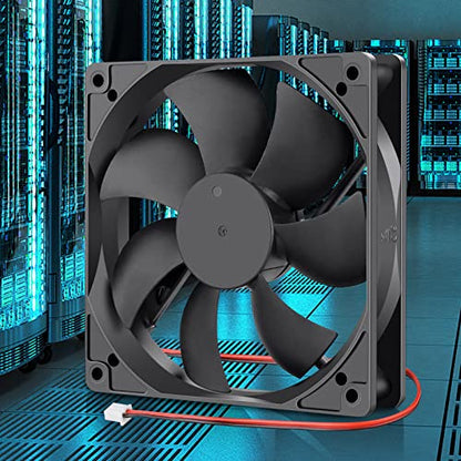 Wathai 120mm 12V 0.45A 2Pin DC Brushless Cooling Fan 12 Volt 120x120x25mm | High CFM 5 inch Exhaust Fan Motor, 3000 RPM DIY 2-Wire Replacement - style: 12V 2Pin 3000RPM
