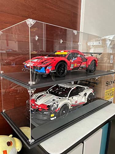 Clear Acrylic Display Case, Self-Assemble Showcase for Collectibles, Action Figures, Dolls- Alternative Glass Box for Commemorative Gifts (17.7x8x8 inch, 45x20x20 cm) - size: 17.7x8x8 inch, 45x20x20 cm
