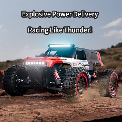 S912 1/16 Remote Control Drift Car, 2.4G Brushed Full-Proportional 4WD 36KM/H High-Speed RC Climbing Car Mini 2 Batteries RC Buggy Rock Crawler Model Toy Gift -RTR - style: S912 1/16, 2 Batteries, Red