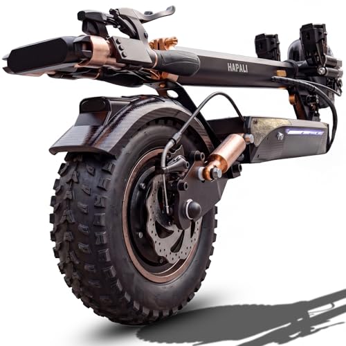 Off Road Electric Scooter Adults, 1200W Motor 31-Mile Range, 31 MPH, 11" All-Terrain Tires & Dual Suspension, disc Brakes UL Certified - color: Black