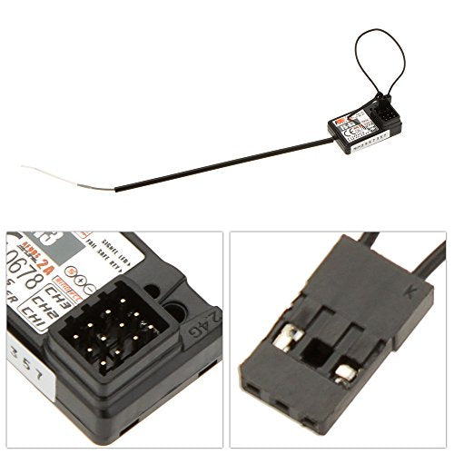 Flysky FS-A3 AFHDS2A 2.4G 3CH Receiver for Flysky GT2E GT2G Transmitter RC Car Boat (2pcs FS-A3) - style: 2pcs FS-A3