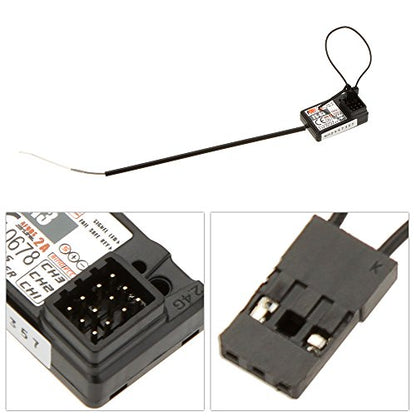 Flysky FS-A3 AFHDS2A 2.4G 3CH Receiver for Flysky GT2E GT2G Transmitter RC Car Boat (2pcs FS-A3) - style: 2pcs FS-A3