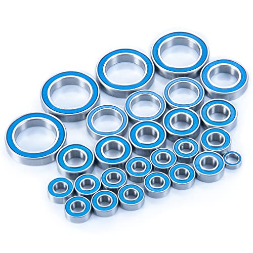 32Pcs Wheel Hub Axle Steel Sealed Ball Bearing Kit for Tra-xxas E-Revo ERevo 2.0 VXL TRA86086-4 1/10 RC Crawler Car Upgrade Parts