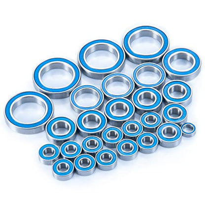 32Pcs Wheel Hub Axle Steel Sealed Ball Bearing Kit for Tra-xxas ERevo | ERevo 2.0 VXL TRA86086-4 1/10 RC Crawler Car Upgrade Parts