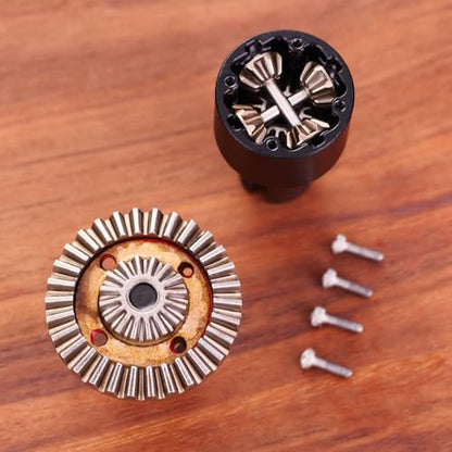 45# Steel Differential Diff Gear for 1/16 H16207 16208 16209 16210 H16H H16E H16P H16BM H16BM H16GT H16DR Series Upgrades Part Black - color: Black