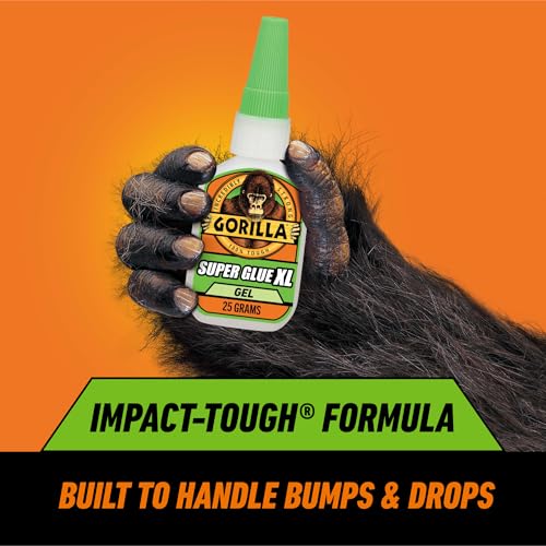 Gorilla Super Glue Gel XL, Clear 25g (Pack of 1) - Fast‑Setting, No‑Drip Control for Precise All‑Purpose Repairs