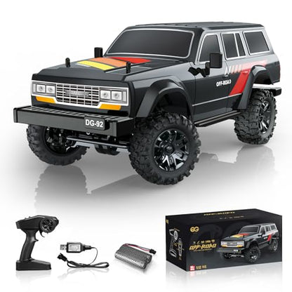A ALPHA 1/12 Full Proportional Remote Control 4×4 Off Road Truck, Fast RC Car & Monster Truck Toys, High-Speed Model Car, 7.4V Rechargeable Battery All Terrain 4X4 RC Trucks for Adults & Boys Age 14+
