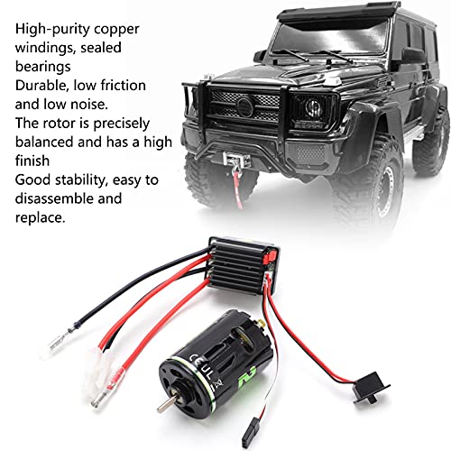 Keenso 540 Brushed Motor 320A ESC Combo Set with Copper Windings Low Friction, for RC Crawler Trucks Drift Cars (27T)