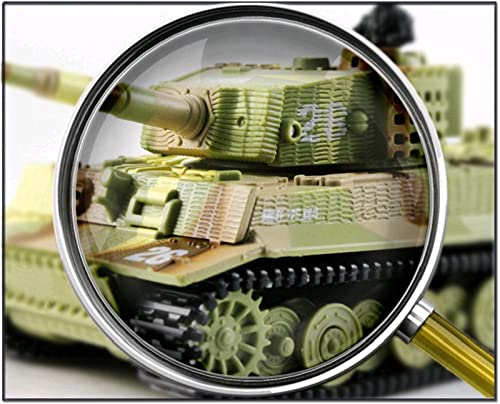 Cheerwing 1:72 German Tiger I Panzer Tank Remote Control Mini RC Tank | 360°Rotating Turret,light and Sound,High/low speed switch,RC Toys for Boys Girls and Kids