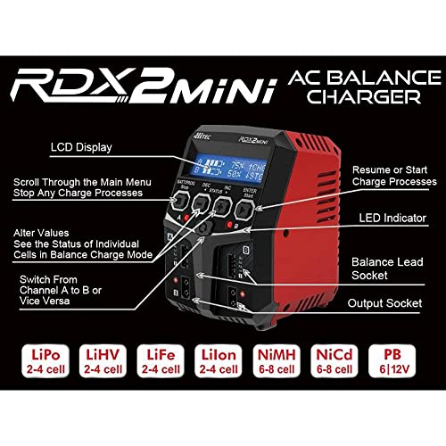 Hitec RCD Inc. RDX2 Mini AC Balance Charger HRC44299