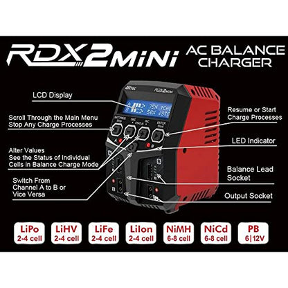 Hitec RCD Inc. RDX2 Mini AC Balance Charger HRC44299