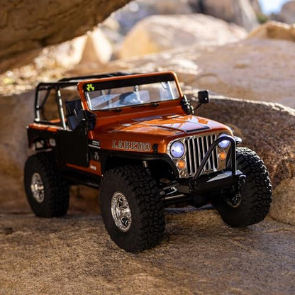 Axial 1/10 SCX10 III Jeep CJ-7 4X4 RTR Brushed RC Rock Crawler, Copper | Battery and Charger Not Included, RC Truck, AXI03008V2T2 - color: Copper