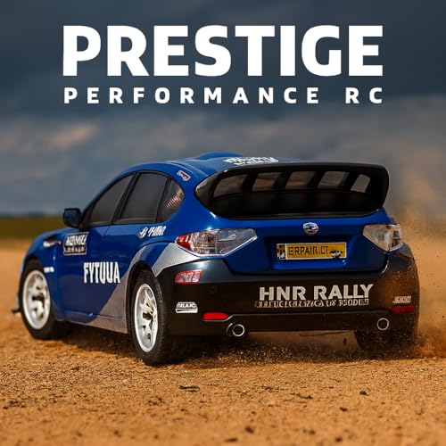 HNR Pitbull Rally RC Car ARTR, 1/10 Scale, Carbon Version, 2S/3S Brushless Motor & ESC