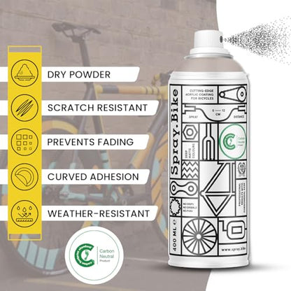 Spray.Bike Spray Paint - Clay Hill (Soft Taupe) | Designed Mainly for Bicycles | Multi-Use Acrylic Spray Paint for Metal, Plastic | High Coverage Bike Paint, 400ml - color: Clay Hill