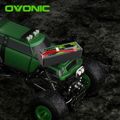 OVONIC 3S LiPo Battery 11.1V 6000mAh 120C with T-Style Connector for RC Car RC Truck Airplane Helicopter Boat Car Racing RC Hobby (2 Packs)