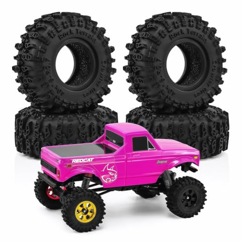 for SCX30 0.7" Swamp Claw Tires 40x16mm (1.57x0.63in) for Ascent-32 1/30 1/32 RC Crawler – Super Soft Sticky Rubber, Foam Inserts (4pcs)
