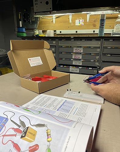 Make: Electronics 3rd Ed Kit 1 Economy - Beginner, Intermediate, & Advanced (Teen - Adult) Component Pack for The Experiments in Make: Electronics 3rd Ed by Charles Platt - Covers Sections 1-3 - style: Kit 1 (Ch. 1-3) Economy