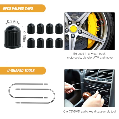 GOOACC 330Pcs Trim Removal Tool, Auto Push Pin Bumper Retainer Clip Set Fastener Terminal Remover Tool Adhesive Cable Clips Pry Kit Car Panel Radio Removal Auto Clip Pliers, Red - color: 330pcs Clips Removal Kit Red