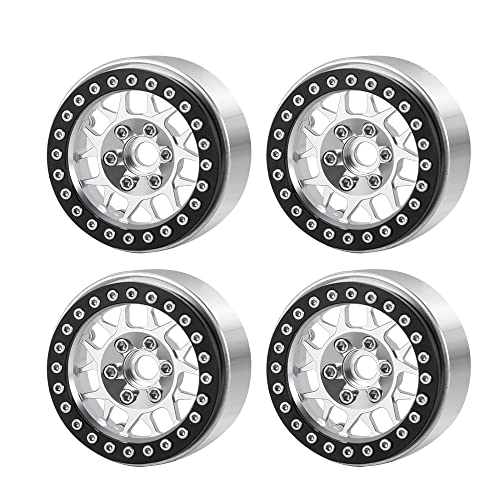 Aluminum 2.2" RC Beadlock Wheels Rims for Axial SCX10 II III TRX4 | 1/10th RC Crawler Car Upgrade Parts