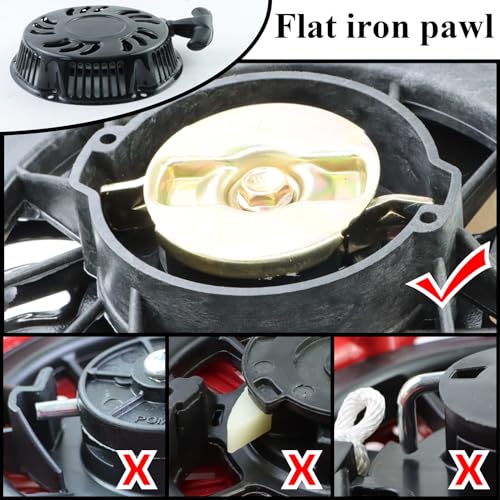 KIKITE Pull Start Recoil Starter Compatible with Harbor Freight Predator 420cc 13HP Engine Pull Start Assembly Pressure Washer Water Pump Replacement Parts 60340 60349 - size: Predator 420cc