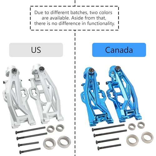 Upgraded Metal C12007 Upper Arm & C12009 Rear Rocker Arm & C12010 Rear Steering Hub Spare Parts for 1:10 X07 X08 F10 X05 FY-11 X-03MAX X-04MAX RC Car