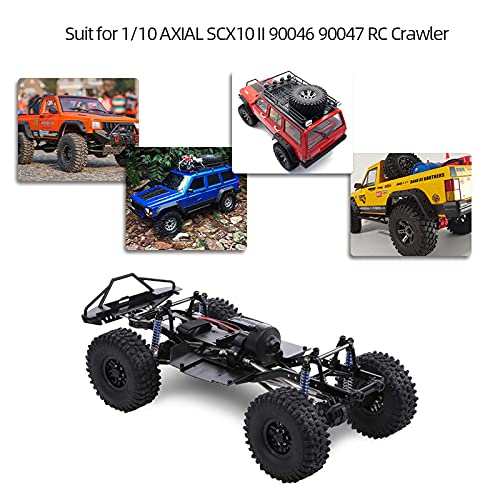 313mm Wheelbase Chassis Frame w/Tries for 1/10 AXIAL SCX10 II 90046 90047 RC Crawler Climbing Car DIY - size: with Tires