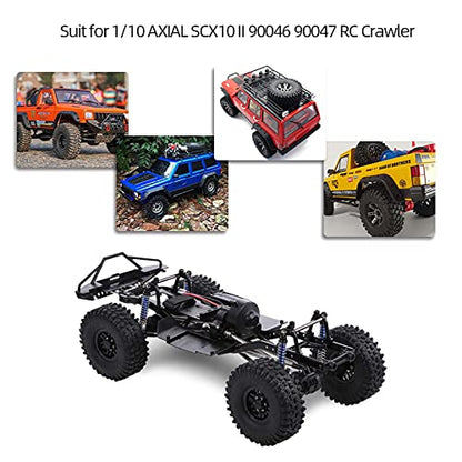 313mm Wheelbase Chassis Frame w/Tries for 1/10 AXIAL SCX10 II 90046 90047 RC Crawler Climbing Car DIY - size: with Tires