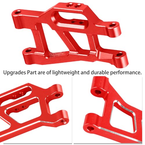 RC Upgrade Parts for Mini Rally VXL Ford RS200/Mini Slash 4X4,(108046-1)(108164-1),Drive Shaft CVD&Suspension Arms&Front Steering Block Knuckles&Rear Hubs&C-Hubs Caster Blocks,Red - color: Red(parts)