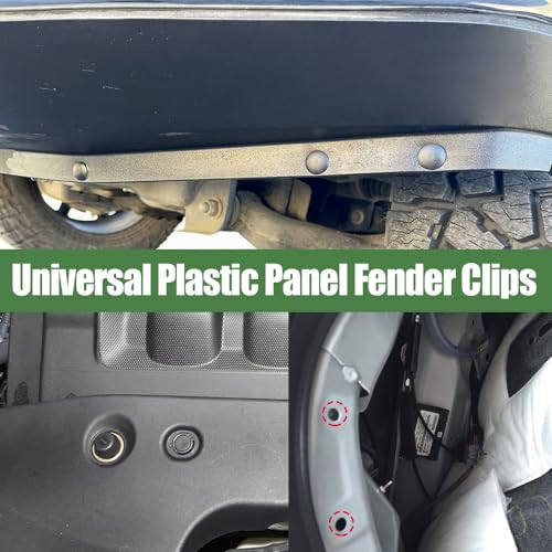 Car Retainer Clips Plastic Fasteners Kit, Car Retainer Clips, Push Bumper Fastener Rivet Clips with 6 Size Auto Body Retainer Clips Bumpers, Universal Plastic Panel Fender Clips (200pcs) - color: Black