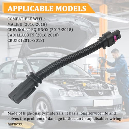 Car Engine Start Stop Deactivating Wiring Harness, Vehicle Start & Stop Disable/Eliminator/Delete/Disabler Wire Harness, Auto Replace Accessory, Compatible with XT5 Equinox Malibu (Small) - color: Small