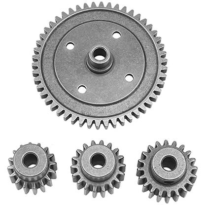 Steel 50T Spur Gear with 16T 18T 20T Pinions Gear Differential Gear Sets Compatible with Arrma 1/8 6S Typhon Kraton Outcast Notorious,1/7 6S Fireteam Mojave RC Upgrade Part