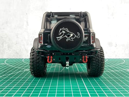 Aluminum Rear Bumper Upgrades for TRX4M Bronco 1/18th RC Crawler Truck Car Parts - color: Rear Bumper