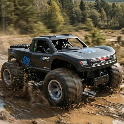 KB KAIBO 1:16 Amphibious Remote Control Car, Fully Submersible Remote Control Monster Truck for Kids, All Terrain 4WD RC Toy with 2 Batteries (60+ Min), 7.4V High Power, Durable Truck for Boys-Blue - color: Blue