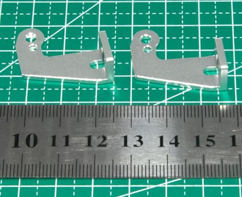 Gearbox Mount Bracket Compatible with Tamiya Clodbuster Upgrade Bullhead Monster Truck RC Car Aluminum Gear Box Holder Parts(Silver)